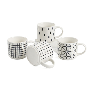 Wholesale Custom 16 oz Stackable Ceramic Glaze <strong>Stacking</strong> Gift Coffee <strong>Mug</strong> <strong>Set</strong> of 4 with Metal Rack - Product Image 3