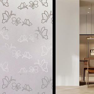 Film décoratif auto-adhésif en PVC dépoli blanc effet grain de sable, isolant thermique, moderne, pour bureau à domicile FANNA FANNA T-01 - Product Image 5