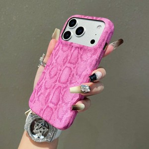 Étui de téléphone portable rétro pour femmes en cuir PU imprimé serpent et léopard pour iPhone 13 14 15 16 17 pro max, coque antichoc, vente en gros - Product Image 2