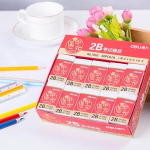 Gomme à effacer Deli 2B pour examen, n°7552, blanche, TPE, facile à effacer, pour étudiants, bureau et usage scolaire - Product Image 4
