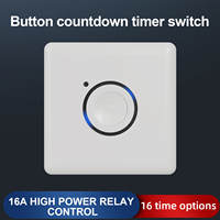 Interruptor Temporizador de Cuenta Regresiva Tipo 86 TUODI TDL-2115, 220V, Control Táctil, 2000W, 2 Minutos Ventilador de Extracción para Baño con Luz, Duración de 2 Horas