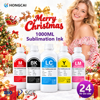 Encre de transfert de chaleur Compatible de qualité supérieure Hongcai pour imprimante E Pson L801 330 7600 encres pigmentaires à sublimation thermique 6 couleurs