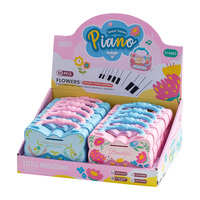 Children's Educational ABS Plastic 12-Piece Portable Electronic Keyboard Toy with Piano Sounds for Unisex Learning & Fun
