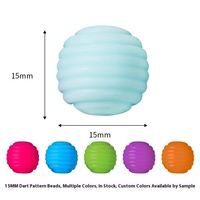 2025 Offre Spéciale 15mm perles de Silicone en spirale perles d'espacement en vrac perles de Silicone filetées pour stylo fabrication de bijoux accessoires de bricolage