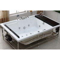 Baignoire double Accueil Adulte Température constante Surf Massage Acrylique Net Celebrity Hotel Baignoire Projet Baignoire intégrée