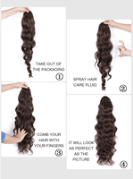 Extensions de cheveux en queue de cheval russes vierges, double épaisseur, qualité salon premium, pointes épaisses et volumineuses, cheveux humains naturels, vente en gros