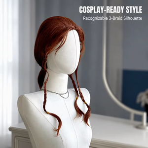 Vente directe usine Perruque <span class=keywords><strong>Cosplay</strong></span> Anime Avengers Age of Ultron <span class=keywords><strong>Black</strong></span> <span class=keywords><strong>Widow</strong></span> à 3 tresses en fibre haute température fabriquée à la machine, en stock - Product Image 2