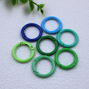 Móc khóa kim loại hợp kim nhiều màu dạng tròn, có thể tự làm, phụ kiện túi xách, móc lò xo dạng O, móc khóa cho dây đeo chìa khóa, dây đeo cổ - Product Image 4