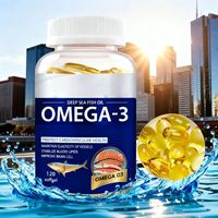 Huile de poisson OEM, vitamine EPA DHA, oméga-3 végétarien, oméga-3 6 9 halal, compléments alimentaires en vrac, 500 mg, 1000 mg, gélules molles d'oméga-3 pour adultes