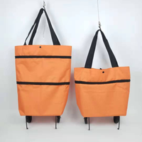 Sac à provisions imperméable de stockage de tissu d'Oxford chariot d'épicerie avec des roues sac à provisions pliable de chariot pour des fruits légumes