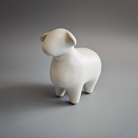 Statue de chèvre en porcelaine Art Déco, décoration intérieure et extérieure, scène de la Nativité animale, approvisionnement direct usine