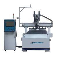 Routeur CNC ATC à changement d'outils automatique YN1325 pour portes en bois, meubles et tables, haute rigidité, 9.6kW, 380V, 220V, pour découpe et gravure