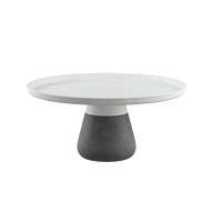 Table à manger en ciment vietnamien de qualité supérieure, mobilier moderne en béton pour intérieur/extérieur, OEM/ODM acceptés, design personnalisé