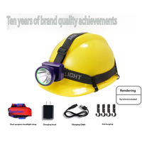 Lampe frontale LED super lumineuse, longue autonomie, longue portée, étanche IP65, batterie au lithium rechargeable, USB, pour le camping