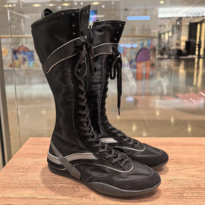 <span class=keywords><strong>Scarpe</strong></span> da Donna Personalizzate dal Produttore, Stile Boxer con Suola Piatta e Lacci, Stivali Lunghi, <span class=keywords><strong>Scarpe</strong></span> Casual da Passeggio per Signore - Product Image 2