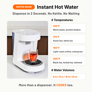 NEO CUCINA - Cuiseur automatique intelligent pour ramen - Distributeur d'eau chaude instantanée - 2 en 1 - Machine à cuisiner des nouilles coréennes instantanées sur comptoir - Product Image 4