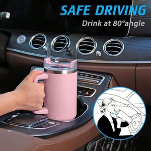 <span class=keywords><strong>Vaso</strong></span> Térmico de Viaje de Acero Inoxidable con Recubrimiento y Logotipo Personalizado, 40 oz, con Asa, Tipo <span class=keywords><strong>Stanley</strong></span> Cup, <span class=keywords><strong>Vaso</strong></span> Aislado, Gobelet Isotherme - Product Image 5