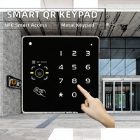 Lecteur de cartes QR RFID à clavier métallique Wiegand 86 pour système de contrôle d'accès mural – Lecteur de cartes d'accès ID IC NFC QR Code