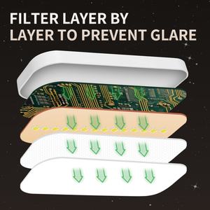 Lámpara de Escritorio LED Recargable de 1200mA con Reloj, Portalápices, Protección Ocular, Temporizador y Función Táctil para Lectores - Product Image 3