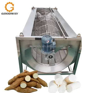 Edelstahl-Cassava-Schälermaschine Haut- und Innschichtentfernungsmaschine Cassava-Schäler
