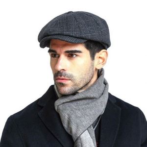 Casquette Gavroche en Feutre de Laine à Carreaux Personnalisée 50% Laine pour Homme - Product Image 6