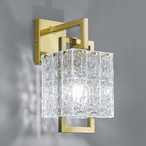 Nueva lámpara de pared de vidrio de hierro creativa cuadrada de una sola cabeza Simple para interior Hotel pasillo baño sala de estar escaleras - Product Image 2