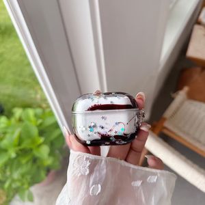 เคสกรอบแข็ง PC กลิตเตอร์ออกแบบได้ตามต้องการสำหรับ <span class=keywords><strong>airpods</strong></span> 1/2/3/4 <span class=keywords><strong>Pro</strong></span> ปกป้องหูฟังด้วยดาวลอยน้ำคู่กันกระแทก - Product Image 6