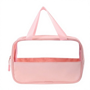 Bolsa de Cosméticos Cuadrada Impermeable, Duradera y Ecológica, Transparente de PVC, Multifuncional, para Viajes, con Cierre - Product Image 1