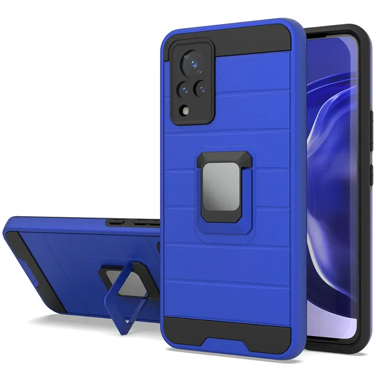 Strong protection metal rotating back case shockproof phone cover for vivo Y20i v20 v21 5G 2021