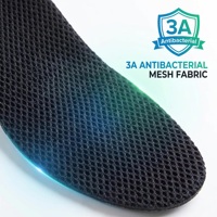 Nouvelle conception de semelle intérieure en PU avec rehaussement de la hauteur, lavable, antidérapante, soutien de la voûte plantaire, confort toute la journée pour chaussures décontractées et de sport