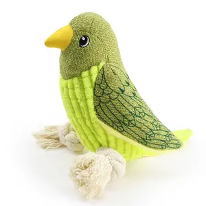 Großhandel pellets papagei-Amazon Hot Pet Plüsch Cord Ananas Pellets Spielzeug mit Sound Haustier liefert Papagei Vögel Spielzeug mit Sound Papagei Spielzeug