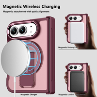 Étui de protection à rabat en TPU OEM/ODM pour iPhone 18 Duo avec support, protection d'objectif métallique antidérapante double face, magnétique et anti-rayures