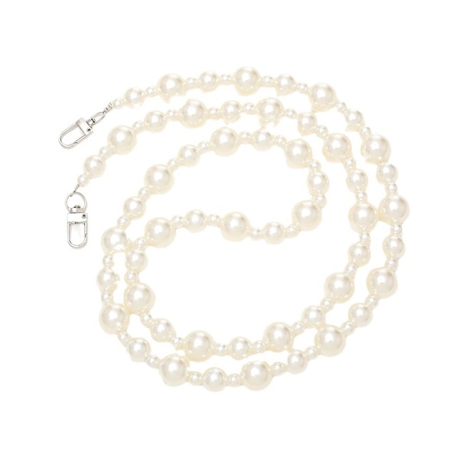 High Quality Acrylic Customized Colors Crossbody Handmade Beaded Mobile Phone Lanyard Single Shoulder Chain Bag Chain