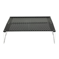 Table pliante extérieure moderne en alliage d'aluminium Mobilier en métal durable et élégant avec panneau pliable pour le camping