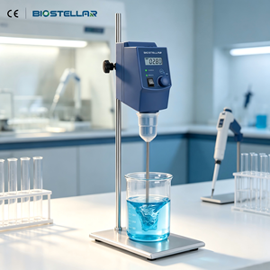 BIOSTELLAR LCD デジタルオーバーヘッドスターラー実験室用機械ミキサー 20L 40L 70L ブラシレス <span class=keywords><strong>DC</strong></span> モーター高トルク - Product Image 2