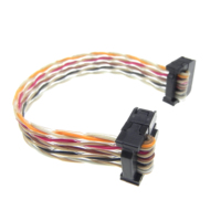 Câble plat IDC torsadé multicolore sur mesure, pas de 2,54 mm, 10 broches, assemblage de câbles à paires torsadées IDC pour module de commande électronique