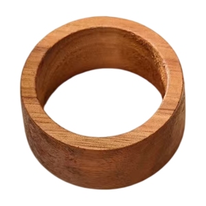 Porte-serviettes décoratif en bois de manguier usiné CNC, design rustique écologique, pour restaurants et usage domestique, sans perçage - Product Image 1