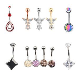 Piercing de ventre à Clip, bijoux de mode, anneau de ventre flottant en titane, Piercing Unique, anneau de nombril - Product Image 6