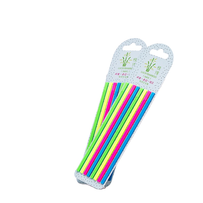 Новый продукт для офиса, материал для домашних животных, водонепроницаемый длинный индекс, липкая закладка для закладки, флуоресцентные цветные флаги для домашних животных