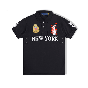 Chemises polo pour hommes décontractées 100% coton de haute qualité avec logo brodé personnalisé, marque Ralphes, Laurenes City Tops, polos, t-shirts - Product Image 3