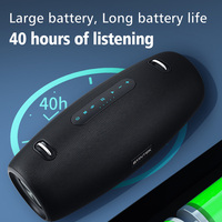BYINTEK PS1 Speaker Portabel 30W Tahan Air Suara Stereo Baterai Isi Ulang Mikrofon Terintegrasi untuk Penggunaan Ponsel di Luar Ruangan