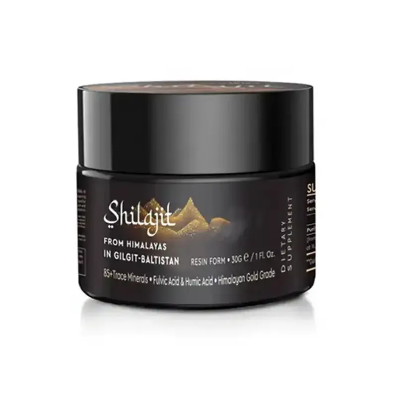 OEM Private Label Shilajit Resin with Fulvic Acid Trace Minerals Custom Organic Pure Himalayan Shilajit Resin Supplement