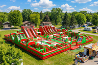 Aire de jeux gonflable sur le thème futuriste Lilytoys, château gonflable géant pour la Journée sportive scolaire, robot cybernétique gonflable commercial
