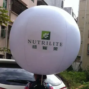 Bola inflável personalizada para caminhada, ao ar livre com luz led