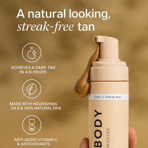 Etiqueta privada al por mayor Vagan Natural Self Instant Bikini Tanning Mousse Kit Organic Vegan Vitamin C Cruelty-Free Lotion Bronceado - Product Image 2