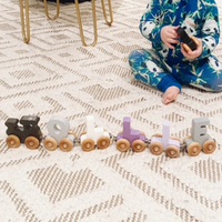 Train de lettres magnétiques en bois, jouets éducatifs pour enfants, cadeaux d'anniversaire