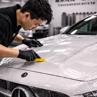 Protection personnalisée en TPU PPF invisible, anti-rayures, 95% anti-UV, 90% anti-IR, épaisseur 157µm pour carrosserie de véhicules professionnels 5 places