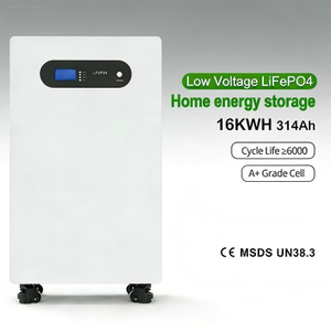 ตู้เก็บพลังงานไฮบริดแบบเชื่อมต่อระบบกริด Long-Life 51.2V 16KW พร้อมระบบจัดการแบตเตอรี่ LiFePO4  แบตเตอรี่แบบ Deep Cycle 6000 ก้อน สามารถติดตั้งบนพื้นสำหรับใช้ในครัวเรือน - Product Image 1