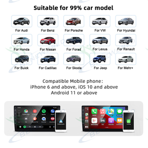 อะแดปเตอร์ Carplay ไร้สายแบบพกพา 2 in 1 เชื่อมต่อรวดเร็ว สำหรับรถยนต์ รองรับมัลติมีเดีย เพลง และพอดแคสต์ - Product Image 6