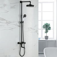 Système de douche exposé classique, robinet de douche Antique de Style tuyau industriel